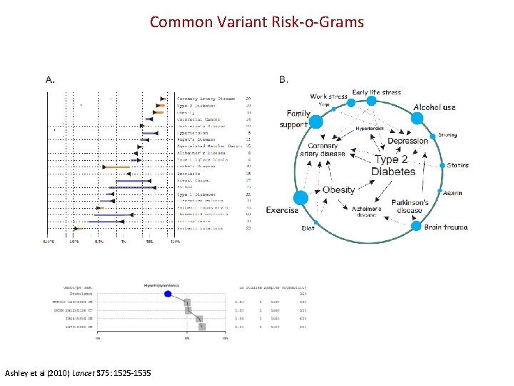 Common Variant Risk-o-Grams Ashley et al (2010) Lancet 375: 1525 -1535 
