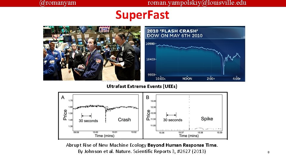 @romanyam roman. yampolskiy@louisville. edu Super. Fast Ultrafast Extreme Events (UEEs) Abrupt Rise of New