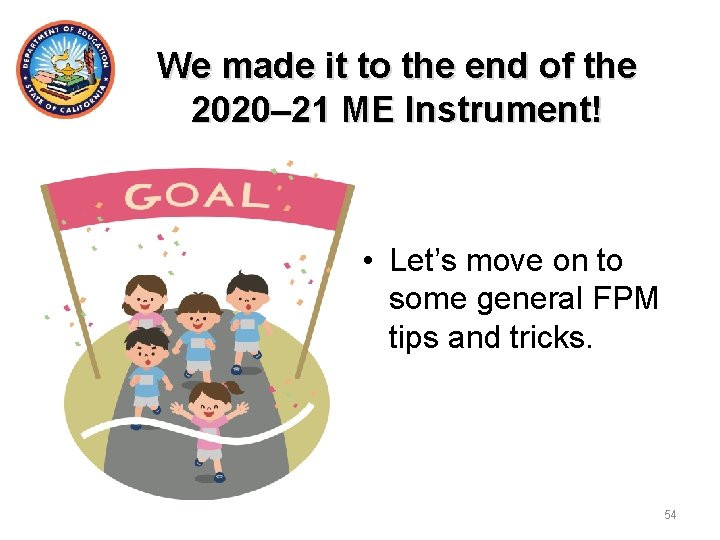 We made it to the end of the 2020– 21 ME Instrument! • Let’s