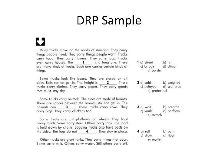 DRP Sample 