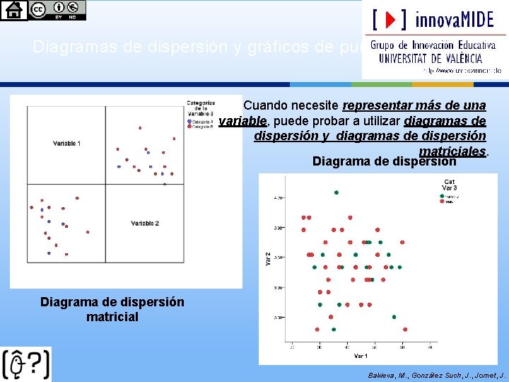 Diagramas de dispersión y gráficos de puntos Cuando necesite representar más de una variable,