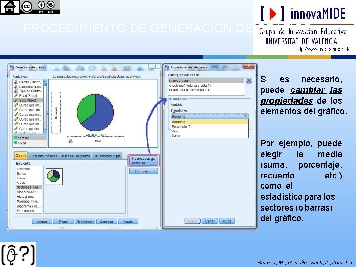 PROCEDIMIENTO DE GENERACIÓN DE GRÁFICO Si es necesario, puede cambiar las propiedades de los