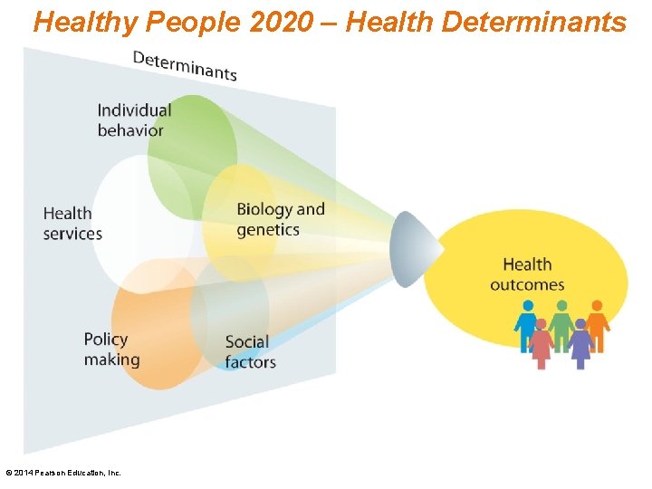 Healthy People 2020 – Health Determinants © 2014 Pearson Education, Inc. 