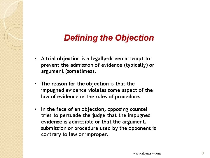 How to Make InTrial Objections Less Objectionable Igor