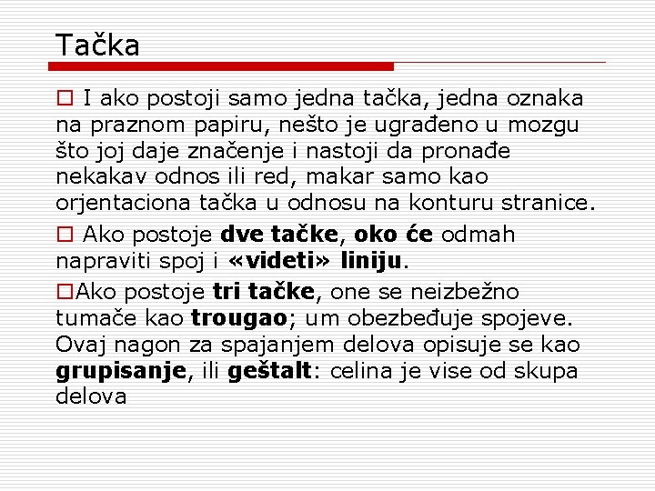 Tačka o I ako postoji samo jedna tačka, jedna oznaka na praznom papiru, nešto Tačka o I ako postoji samo jedna tačka, jedna oznaka na praznom papiru, nešto