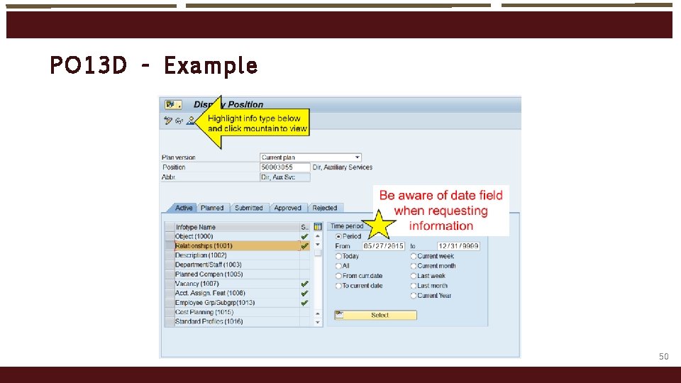PO 13 D - Exampl e 50 