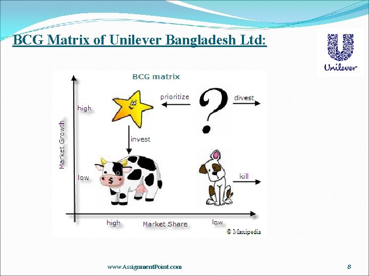 BCG Matrix of Unilever Bangladesh Ltd: www. Assignment. Point. com 8 