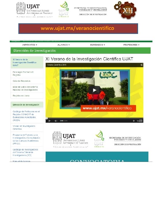 www. ujat. mx/veranocientifico 