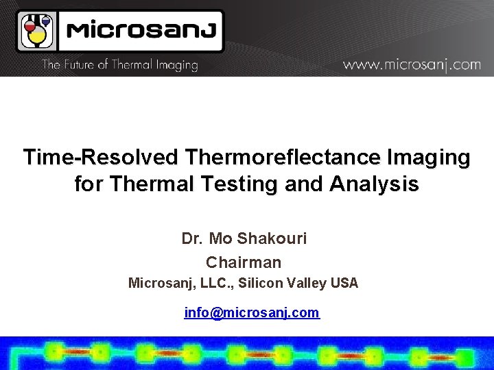 TimeResolved Thermoreflectance Imaging for Thermal Testing and Analysis