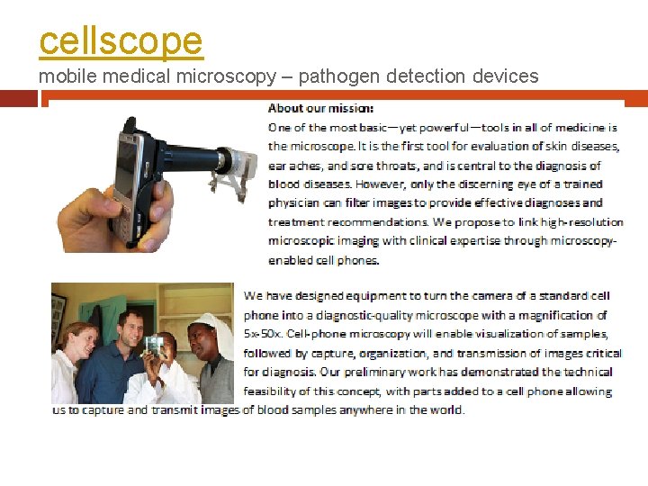 cellscope mobile medical microscopy – pathogen detection devices 