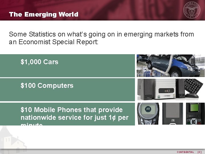 The Emerging World Some Statistics on what’s going on in emerging markets from an