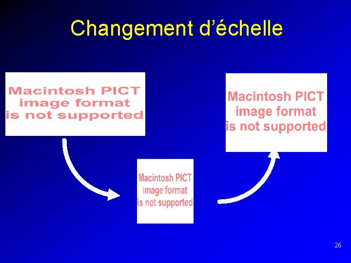 Changement d’échelle 26 