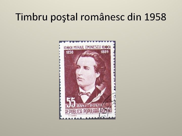 Timbru poştal românesc din 1958 