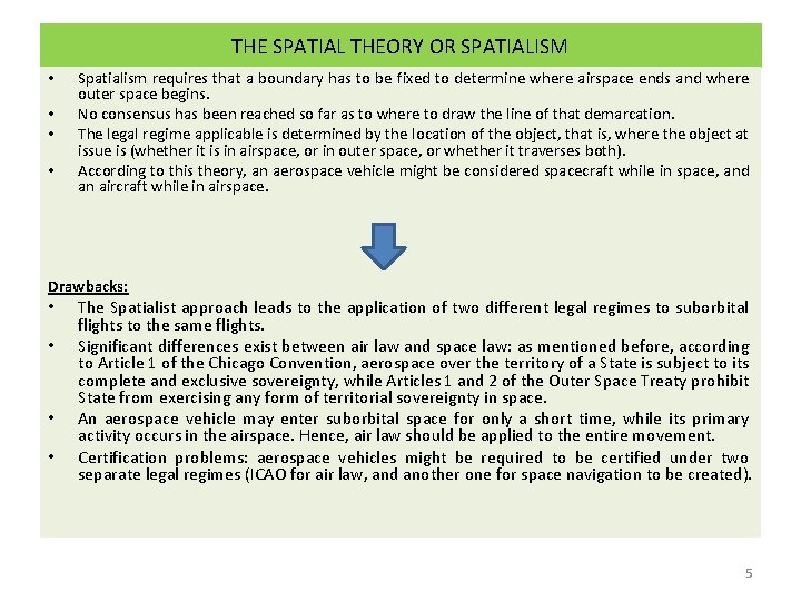 THE SPATIAL THEORY OR SPATIALISM • • Spatialism requires that a boundary has to THE SPATIAL THEORY OR SPATIALISM • • Spatialism requires that a boundary has to