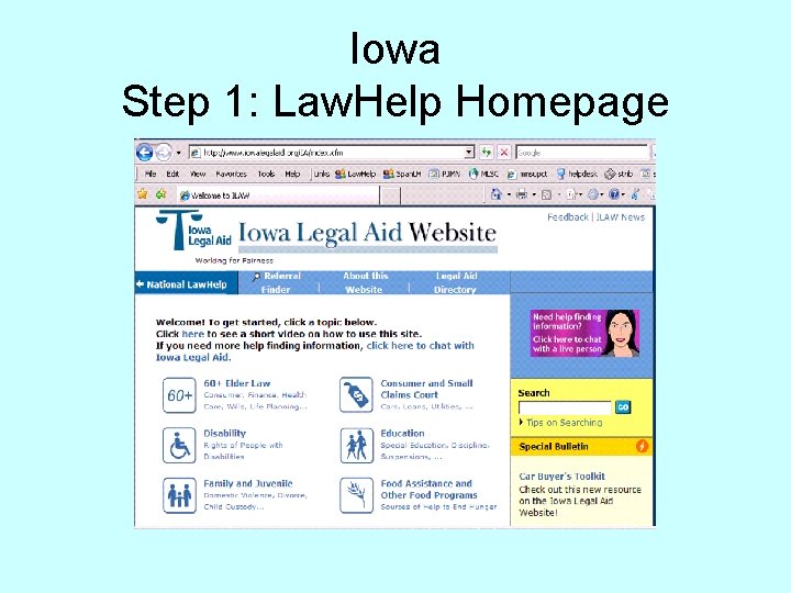 Iowa Step 1: Law. Help Homepage 