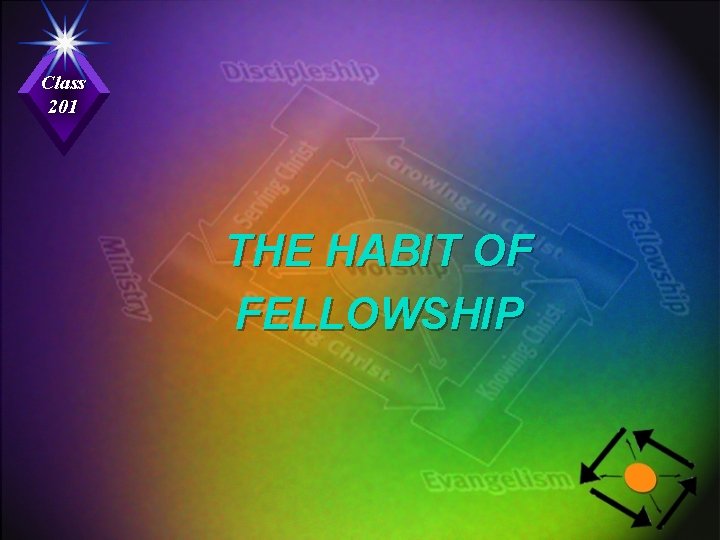 Class 201 THE HABIT OF FELLOWSHIP 