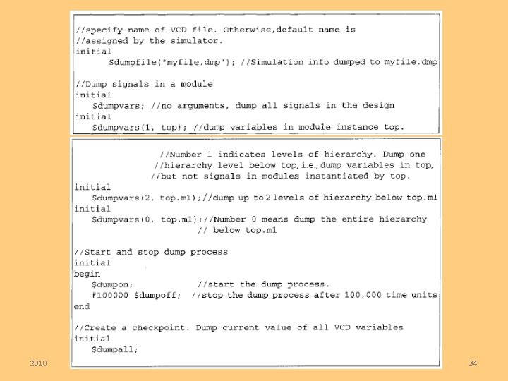 2010 Verilog HDL 34 