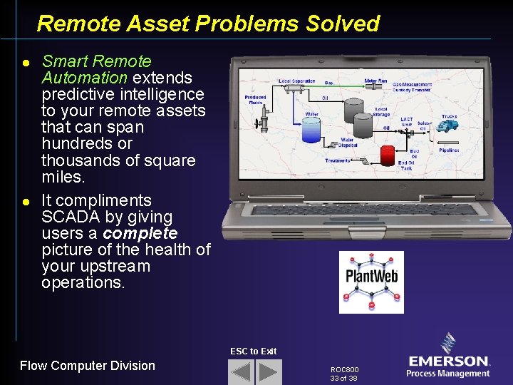 Remote Asset Problems Solved l l Smart Remote Automation extends predictive intelligence to your