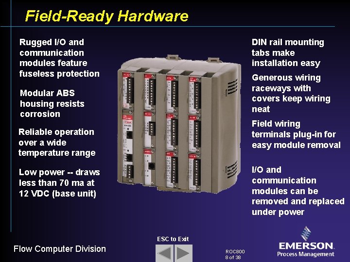 Field-Ready Hardware Rugged I/O and communication modules feature fuseless protection DIN rail mounting tabs