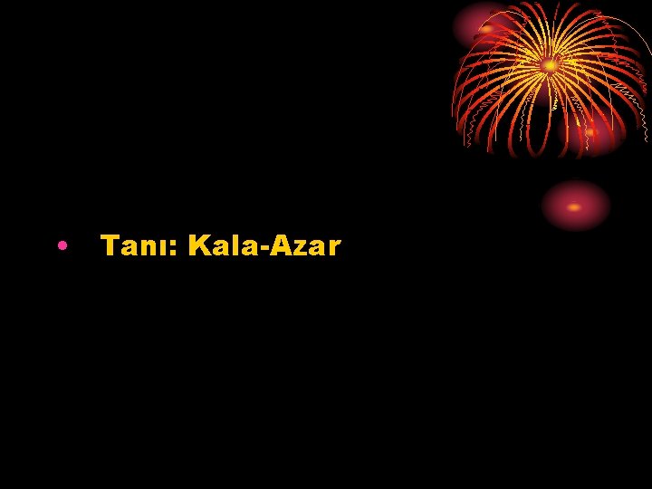  • Tanı: Kala-Azar 
