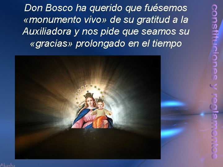 Don Bosco ha querido que fuésemos «monumento vivo» de su gratitud a la Auxiliadora