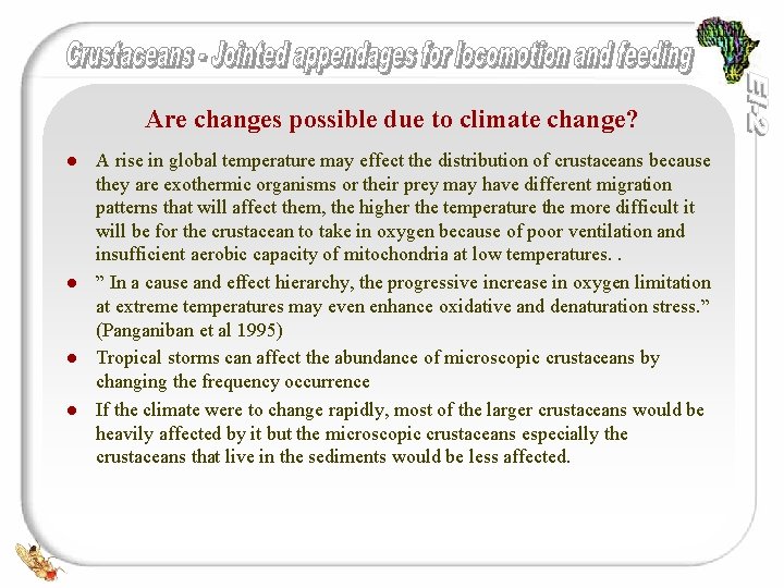 Are changes possible due to climate change? l l A rise in global temperature