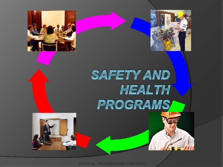 SAFETY AND HEALTH PROGRAMS OSHAX. org - The Unofficial Guide To the OSHA 1