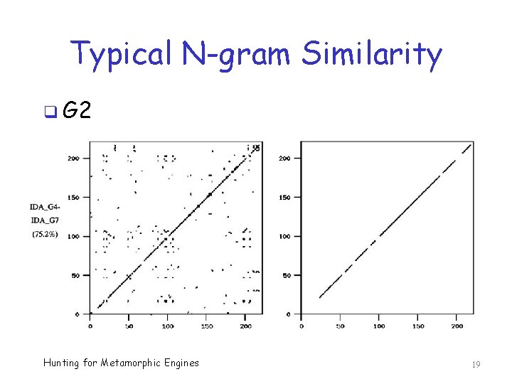 Typical N-gram Similarity q G 2 Hunting for Metamorphic Engines 19 