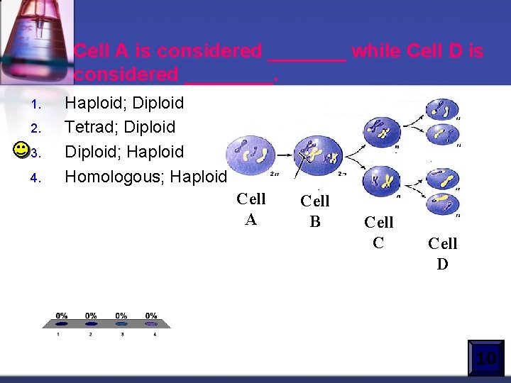 Cell A is considered _______ while Cell D is considered ____. 1. 2. 3.