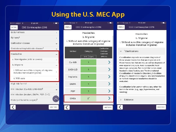 Using the U. S. MEC App 