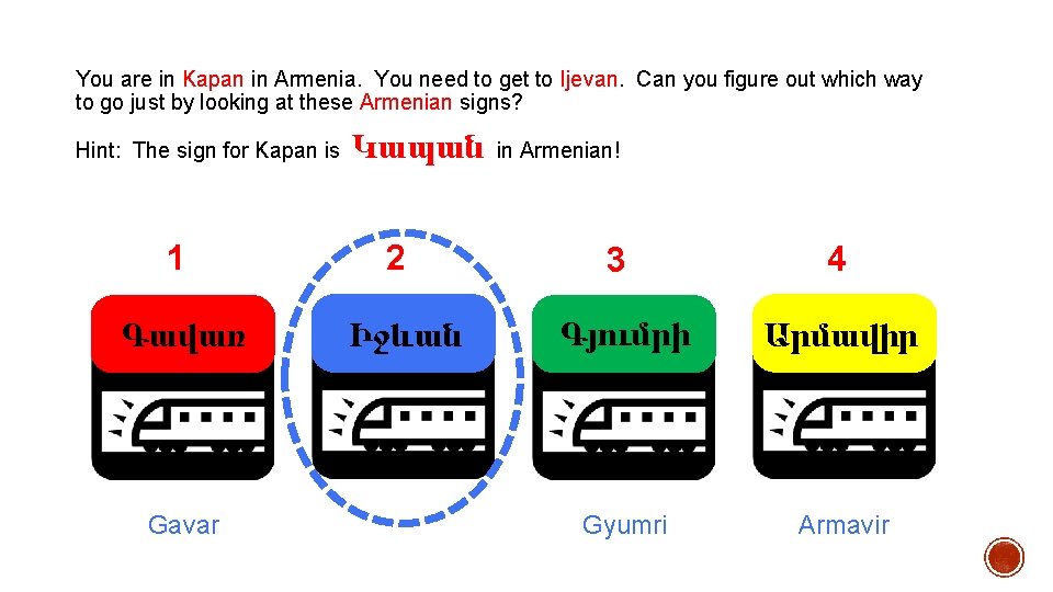 You are in Kapan in Armenia. You need to get to Ijevan. Can you