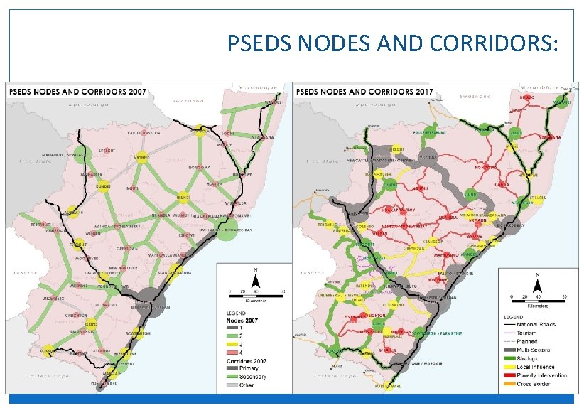 PSEDS NODES AND CORRIDORS: 