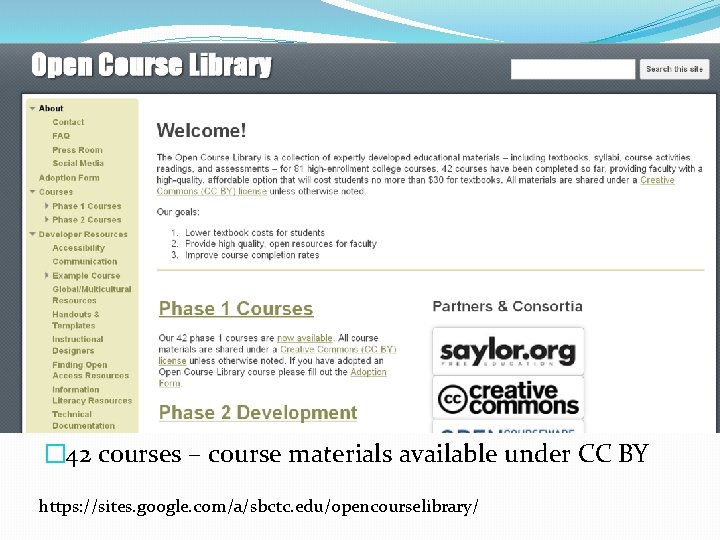 � 42 courses – course materials available under CC BY https: //sites. google. com/a/sbctc.