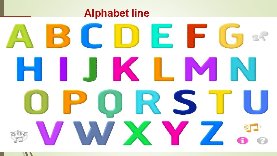 Alphabet line 