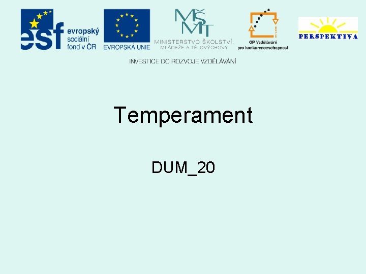 Temperament DUM_20 