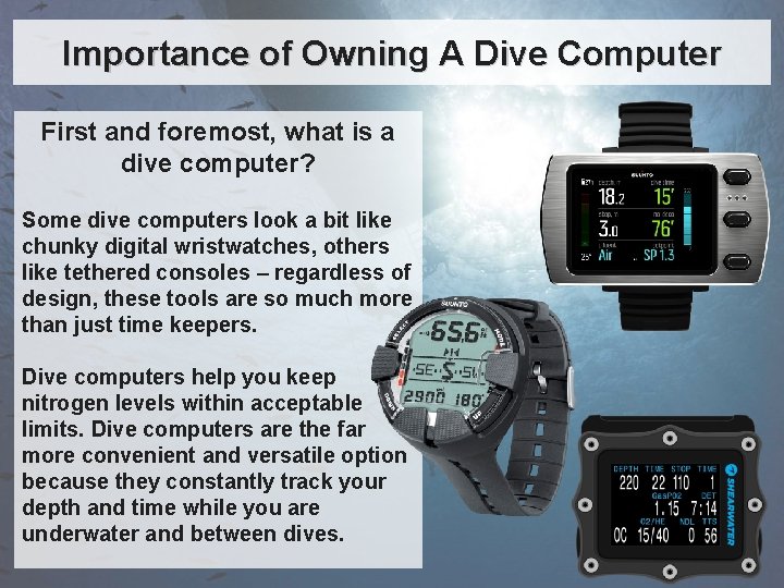 Importance of Owning A Dive Computer First and foremost, what is a dive computer?