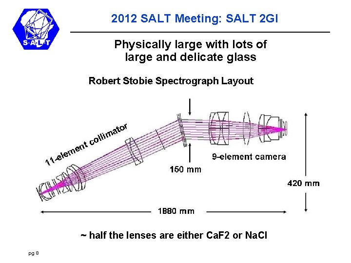 2012 SALT Meeting: SALT 2 GI Physically large with lots of large and delicate