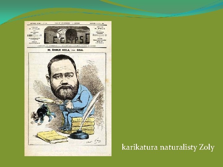 karikatura naturalisty Zoly 