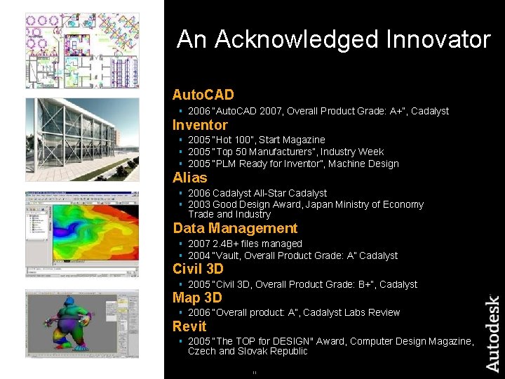 An Acknowledged Innovator Auto. CAD § 2006 “Auto. CAD 2007, Overall Product Grade: A+”,