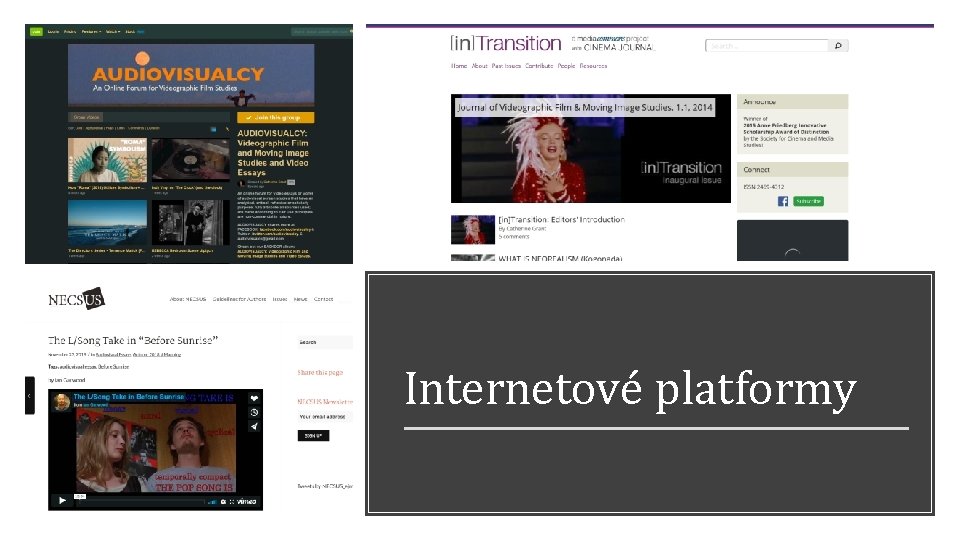 Internetové platformy 