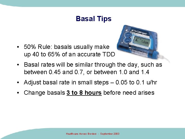 Basal Tips • 50% Rule: basals usually make up 40 to 65% of an Basal Tips • 50% Rule: basals usually make up 40 to 65% of an
