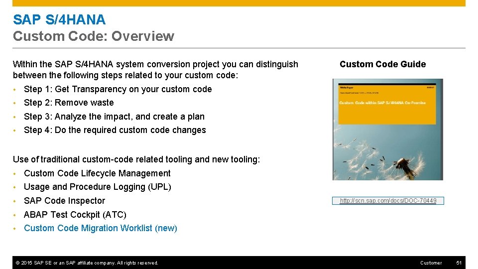 SAP S/4 HANA Custom Code: Overview Within the SAP S/4 HANA system conversion project