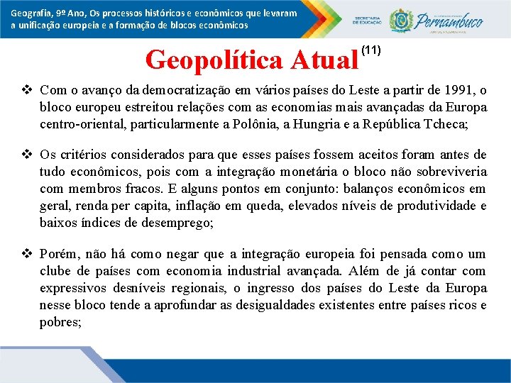 Geografia, 9º Ano, Os processos históricos e econômicos que levaram a unificação europeia e