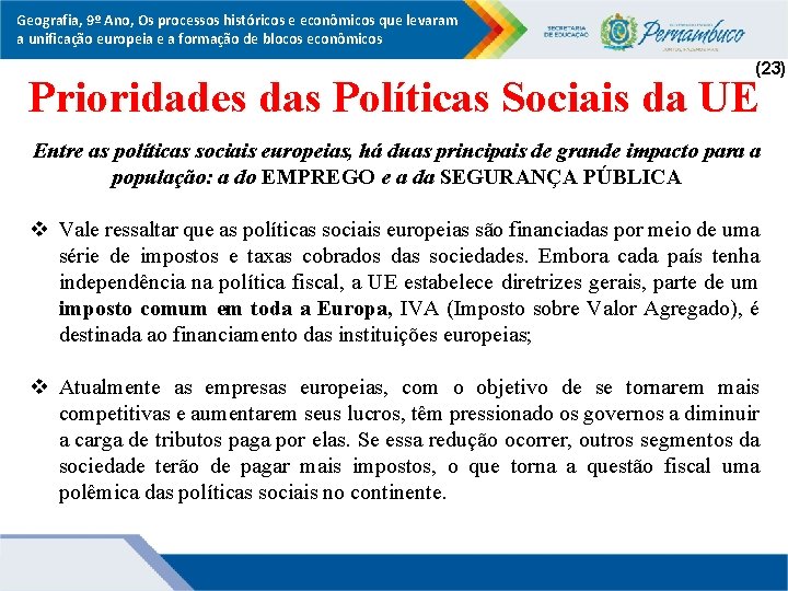 Geografia, 9º Ano, Os processos históricos e econômicos que levaram a unificação europeia e