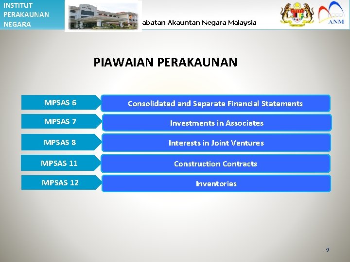 INSTITUT PERAKAUNAN NEGARA PIAWAIAN PERAKAUNAN MPSAS 6 Consolidated and Separate Financial Statements MPSAS 7