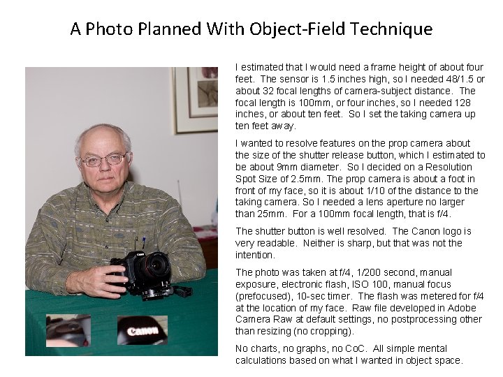 A Photo Planned With Object-Field Technique I estimated that I would need a frame