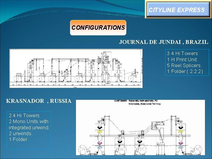 CITYLINE EXPRESS CONFIGURATIONS JOURNAL DE JUNDAI , BRAZIL 3 4 Hi Towers 1 H