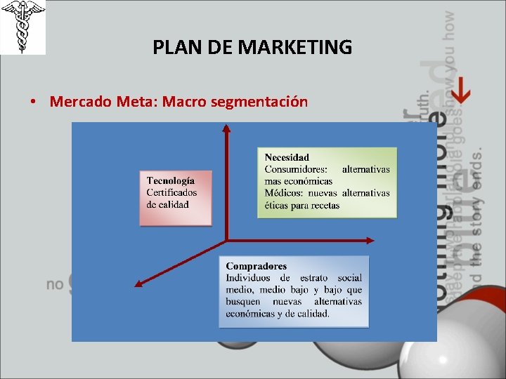 PLAN DE MARKETING • Mercado Meta: Macro segmentación 