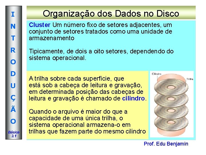 I N T R O D U Ç Ã O Básico 3. 1 Organização I N T R O D U Ç Ã O Básico 3. 1 Organização