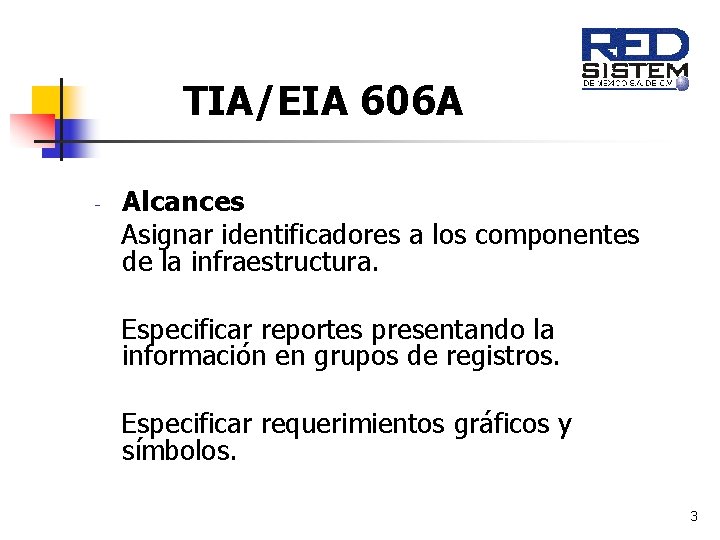 TIAEIA 606 A Estndar de Administracin para la